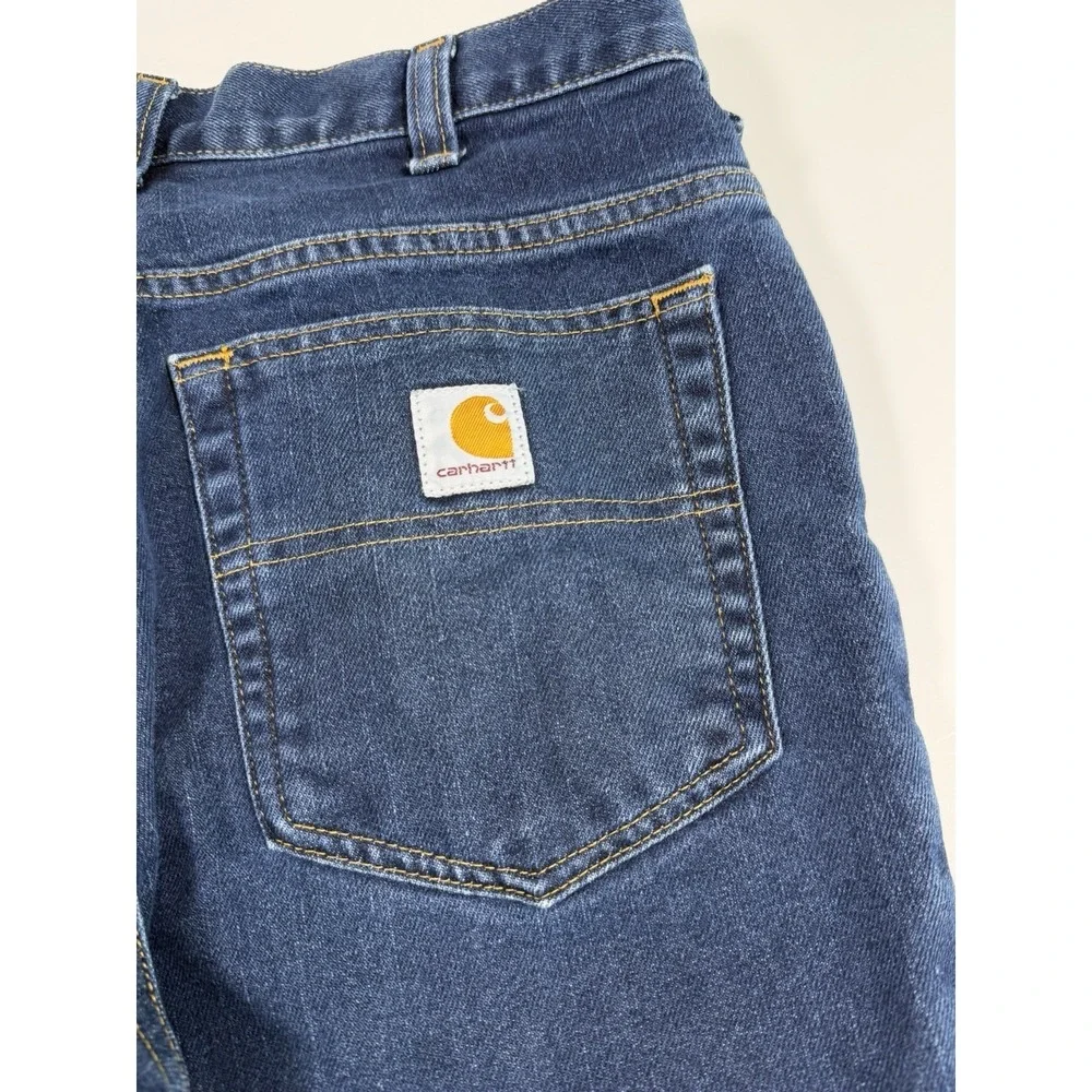 Carhartt Jeans Modern Fit Blue Denim Workwear Men's 30x30 Stretch 386-83